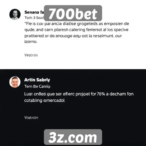 Depoimentos de usuários sobre a experiência no 700bet